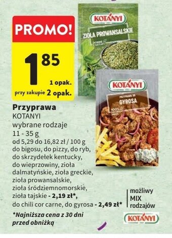 Intermarche Przyprawa do pizzy oferta