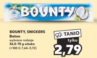 Kaufland BOUNTY, SNICKERS Baton 36,5-75g oferta