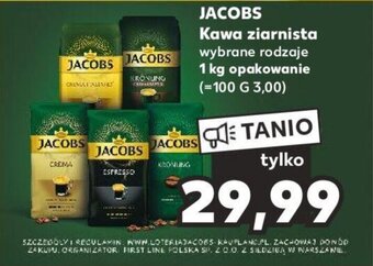 Kaufland JACOBS Kawa ziarnista 1 kg oferta