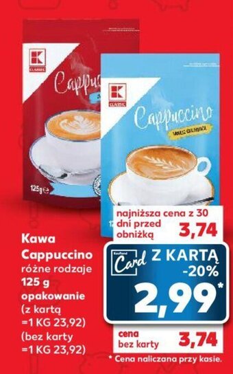 Kaufland Kawa Cappuccino 125g oferta