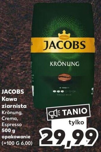Kaufland JACOBS Kawa ziarnista 500g oferta