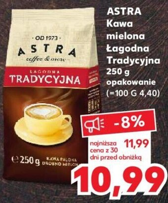 Kaufland ASTRA Kawa mielona Łagodna Tradycyjna 250 g oferta