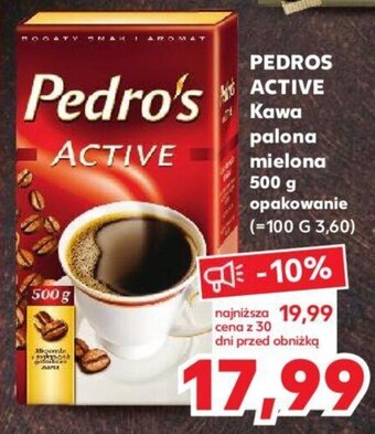 Kaufland PEDROS ACTIVE Kawa palona mielona 500 g oferta