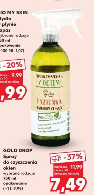 Kaufland GOLD DROP Spray do czyszczenia okien 750 ml oferta