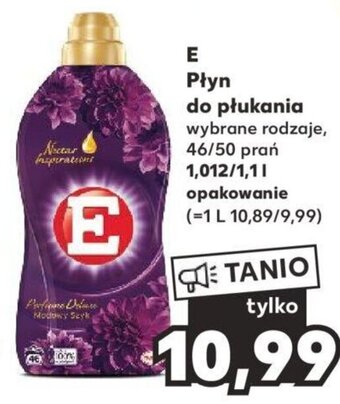 Kaufland E Płyn do płukania, 46/50 prań 1,012/1,1l oferta