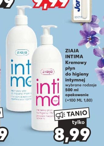 Kaufland ZIAJA INTIMA Kremowy płyn do higieny intymnej 500ml oferta