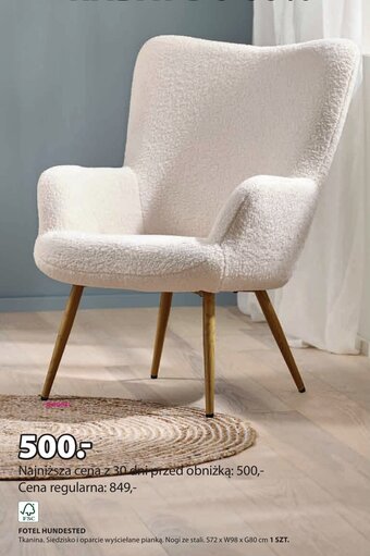 JYSK FOTEL HUNDESTED oferta