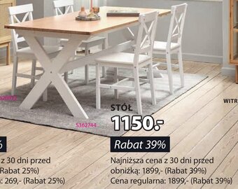 JYSK STÓŁ oferta