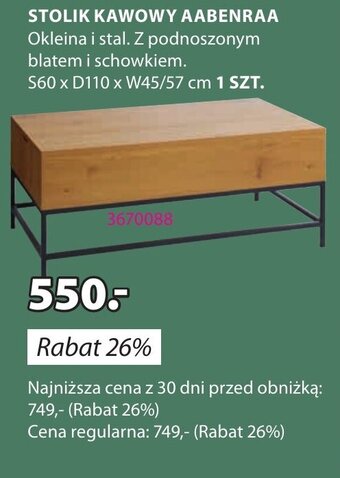JYSK STOLIK KAWOWY AABENRAA oferta
