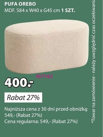 JYSK Pufa PUFA OREBO oferta