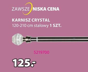 KARNISZ CRYSTAL 120-210 cm