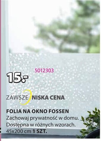 JYSK FOLIA NA OKNO FOSSEN 45x200 cm oferta