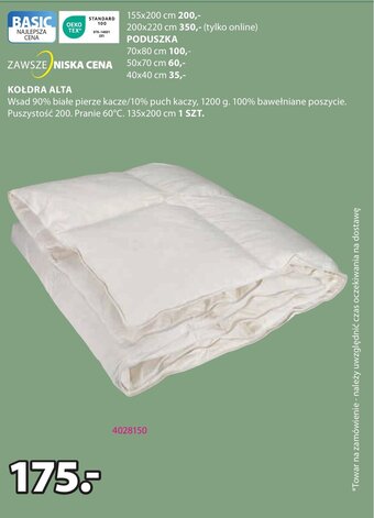 JYSK KOŁDRA ALTA oferta