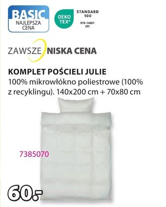 JYSK KOMPLET POŚCIELI JULIE oferta