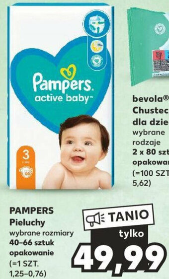Kaufland PAMPERS Pieluchy 40-66 sztuk oferta
