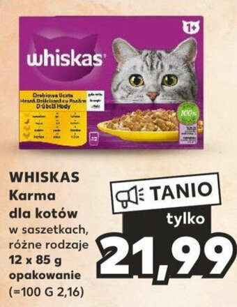 Kaufland WHISKAS Karma dla kotów w saszetkach 12 x 85 g oferta