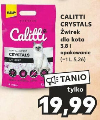 Kaufland CALITTI CRYSTALS żwirek dla kota 3,8l oferta
