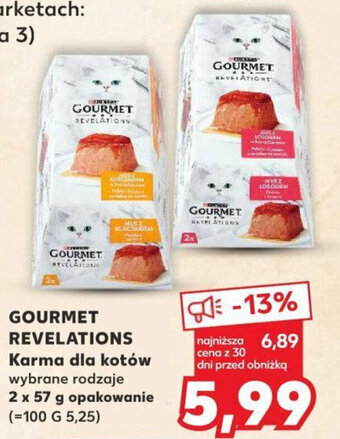 Kaufland GOURMET REVELATIONS Karma dla kotów 2 x 57 g oferta
