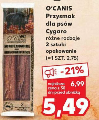 Kaufland O'CANIS Przysmak dla psów Cygaro 2 sztuki oferta