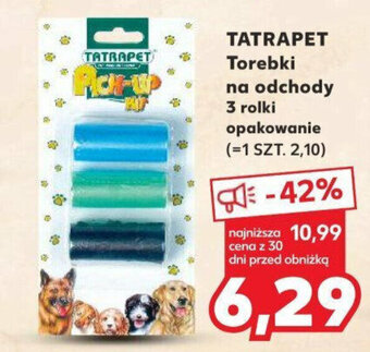 Kaufland TATRAPET Torebki na odchody 3 rolki oferta