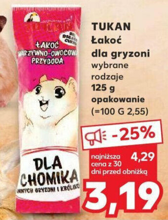 Kaufland TUKAN Łakoć dla gryzoni 125g oferta
