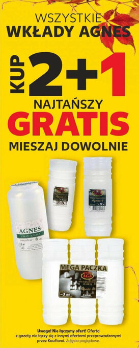 Kaufland WSZYSTKIE WKŁADY AGNES oferta
