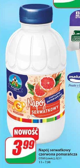 Dino Napój serwatkowy czerwona pomarańcza oferta