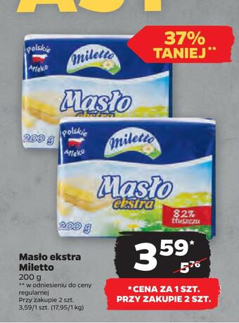 Netto Masło ekstra miletto oferta