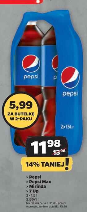 Netto Pepsi > pepsi max > mirinda > 7 up oferta
