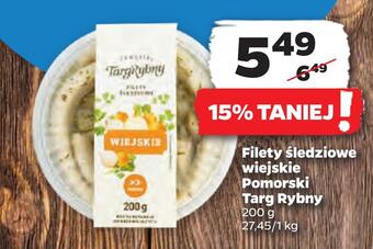 Netto Filety śledziowe wiejskie pomorski targ rybny oferta