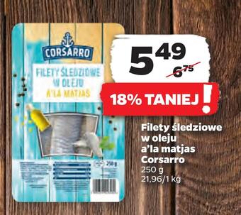 Netto Filety śledziowe w oleju a'la matjas corsarro oferta