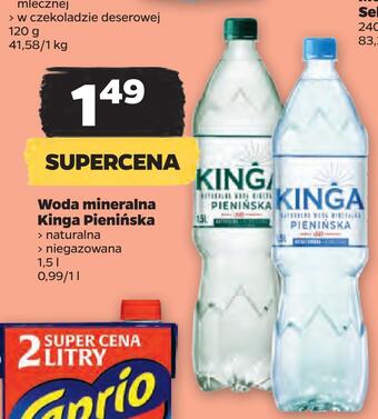 Netto Woda mineralna kinga pienińska oferta