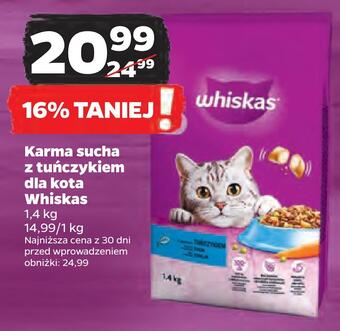 Netto Karma sucha z tuńczykiem dla kota whiskas oferta