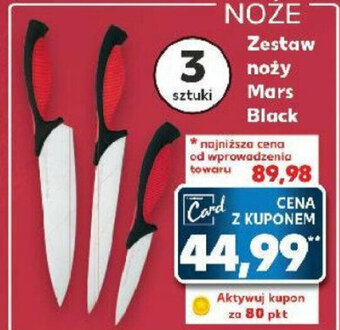 Kaufland Zestaw noży Mars Black 3szt. oferta