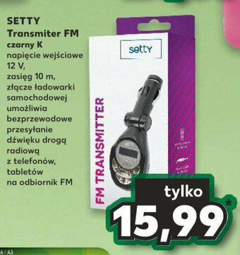 Kaufland SETTY Transmiter FM czarny K oferta