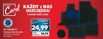 Kaufland MY PROJECT Zestaw mat do auta oferta