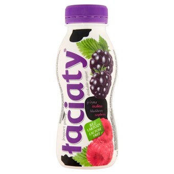 Łaciaty jogurt pitny jeżyna malina bez laktozy 250 ml