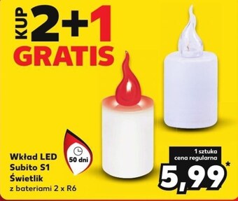 Kaufland Wkład led do zniczy świetlik oferta