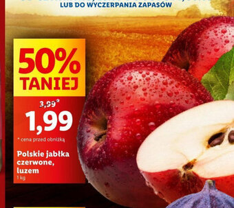 Lidl Polskie jabłka czerwone 1kg oferta