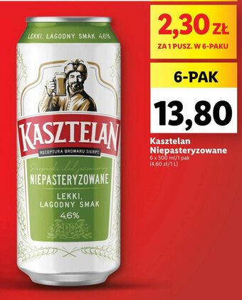 Lidl Kasztelan Niepasteryzowane 6x500ml oferta