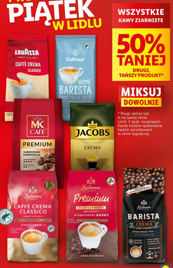 Lidl WSZYSTKIE KAWY ZIARNISTE oferta