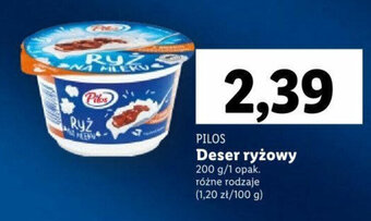 Lidl PILOS Deser ryżowy 200 g oferta
