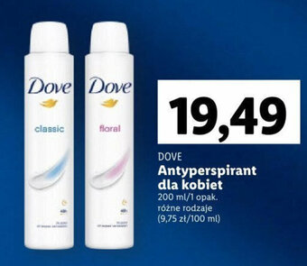 Lidl DOVE Antyperspirant dla kobiet 200 ml oferta