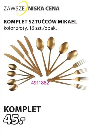 JYSK KOMPLET SZTUĆCÓW MIKAEL oferta