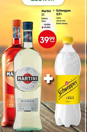Żabka Vermuth 1 l + napój schweppes citrus mix 900 ml oferta