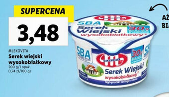 Lidl MLEKOVITA Serek wiejski wysokobiałkowy 200g oferta