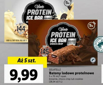 Lidl GELATELLI Batony lodowe proteinowe 5x70ml oferta