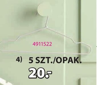 JYSK Wieszaki 5 SZT oferta