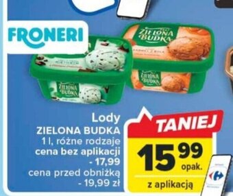Carrefour Market FRONERI Lody ZIELONA BUDKA 1 l oferta