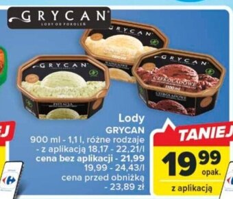 Carrefour Market Lody GRYCAN 900ml-1,1l oferta
